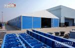 Water Resistant Industrial Storage Tents With Steel Sandwich Hard Wall