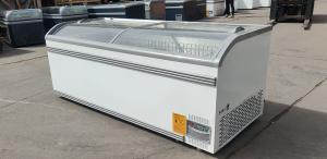 Quality Horizontal Combined R290 Glass Top Island Freezer For Ice Cream wholesale