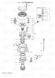 Quality OEM Steel Bolt On Swing Motor for Hitachi K1038203 130426-00010 130426-00010A DX225 Excavator Swing Drive Catalog wholesale