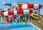 Mix Color Fiberglass 5m Spiral Water Slide For Children