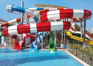 Quality 480 Persons / Hr Custom Fiberglass Water Slides For Adults wholesale