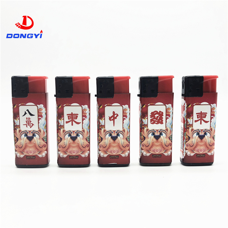 Custom Logo Refillable Plastic Cigarette Flame Lighter Gas Lighters Encendedores Fashion Cheap Lighter