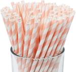 7.75" Christmas Holiday Gift Paper Party Straws