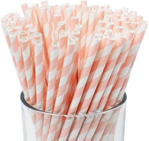 Quality 7.75&quot; Christmas Holiday Gift Paper Party Straws wholesale