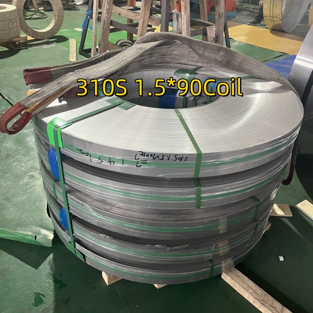 310S DIN1.4845 Stainless Steel Coil 2B Finished Cold Rolled 1.5mm 90mm Width For High Temperature