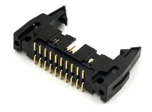 Quality 2.54mm SMT Type Small Electrical Connectors Shrouded Male Header / Straight And Right Angle Type wholesale