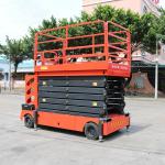 Tall Workshop Narrow Scissor Lift Outdoor Indoor Scissor Lift 400kg