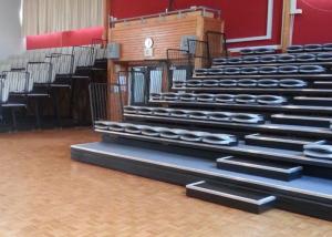 Quality Event Center Spectator Seating Campus Gym Bleachers Retractable wholesale