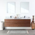 American Style 30 Inch Wall Mounted Bathroom Vanity Cabinet with Solid Wood