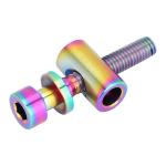 Custom Colorful Umbrella Head Torx Drive Titanium Alloy Motorcycle Screw with
