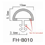 High Resilience Tpe Seal Co - Extruded Door Weather Seal Strip