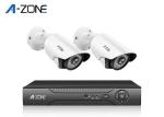 2MP Housing 2CH IP CCTV Camera Kits , Metal Bullet Professional Cctv Kits