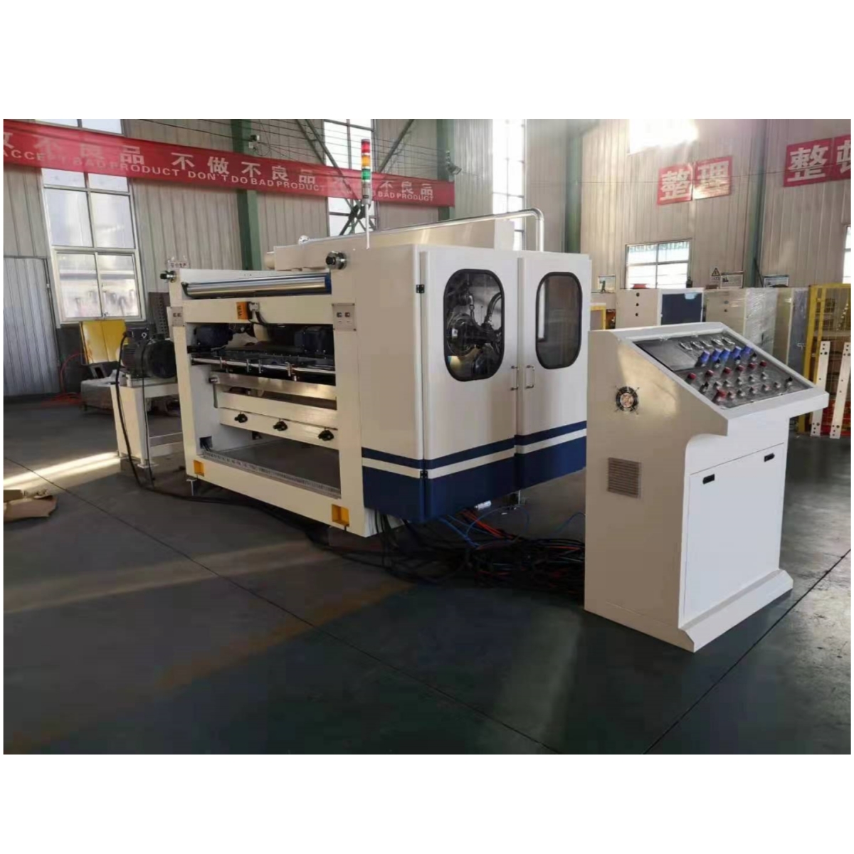 1700 KG Single Facer Corrugated Machine for Restaurant Corrugated Cardboard Production