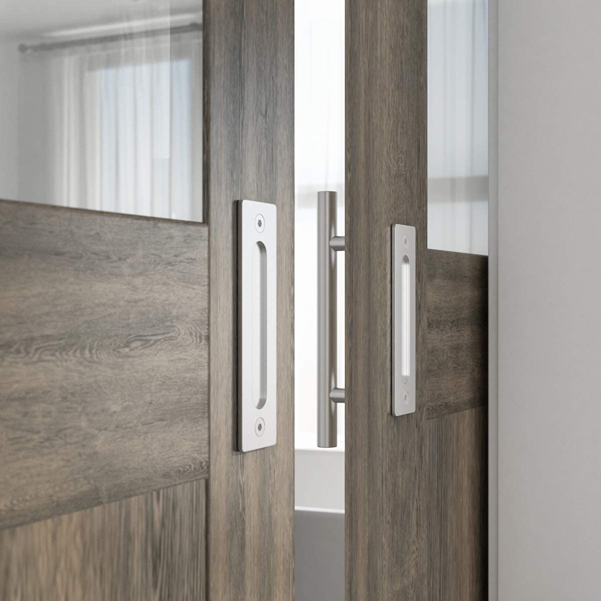 Customized Color 6.6 FT Heavy Duty Sturdy Sliding Barn Door Hardware Kit for Industry