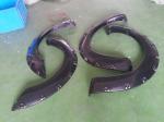 4 doors Truck 4x4 Wheel Arch Flares For Nissan Navara D40 Parts With Rubber Trim