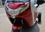 Stable Covered Electric Tricycle 1500W Motor Adjustable Seat 45 Km Per Hour