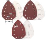 140x140x90mm Red Triangle Sanding Discs 120 Grit For Grinding And Polishing