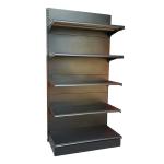 store shelves black shelving display gondola rack
