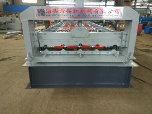 Quality 4kw 380V PPGI Steel Tile Type Colorful Stone Coated Metal Roof Tile Roll Forming Machine wholesale