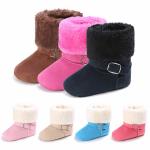 Fancy fuzzy Winter snow warm boy and girl baby shoes boots