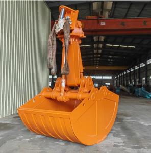 Quality 15-40 Ton Excavator Clamshell Bucket Double Cylinder For Hitachi Cat Volvo Case wholesale