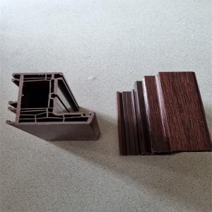 Quality Lead Free Laminated Single Glazing Bead UPVC Window And Door Profiles wholesale