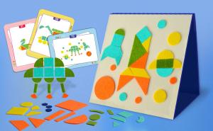 Quality Level Up Felt Animal Stickers Imagination Colorful Shape Educational Puzzle Game wholesale