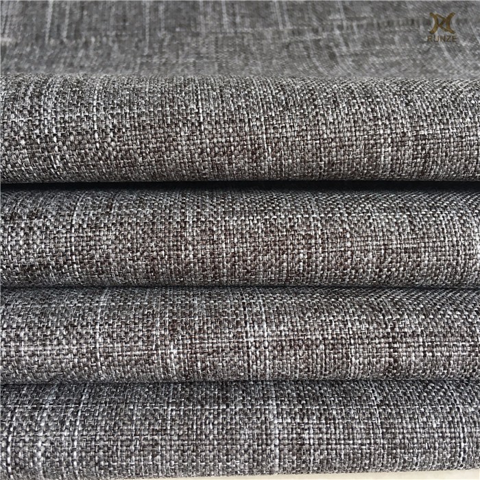 600D Melange Black White Yarn Woven Cationic Oxford Fabric Polyester Imitation Linen Fabric