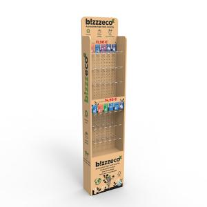Quality Free Standing Wood Pegboard Stand Earphone Display Stand For Retail Store wholesale