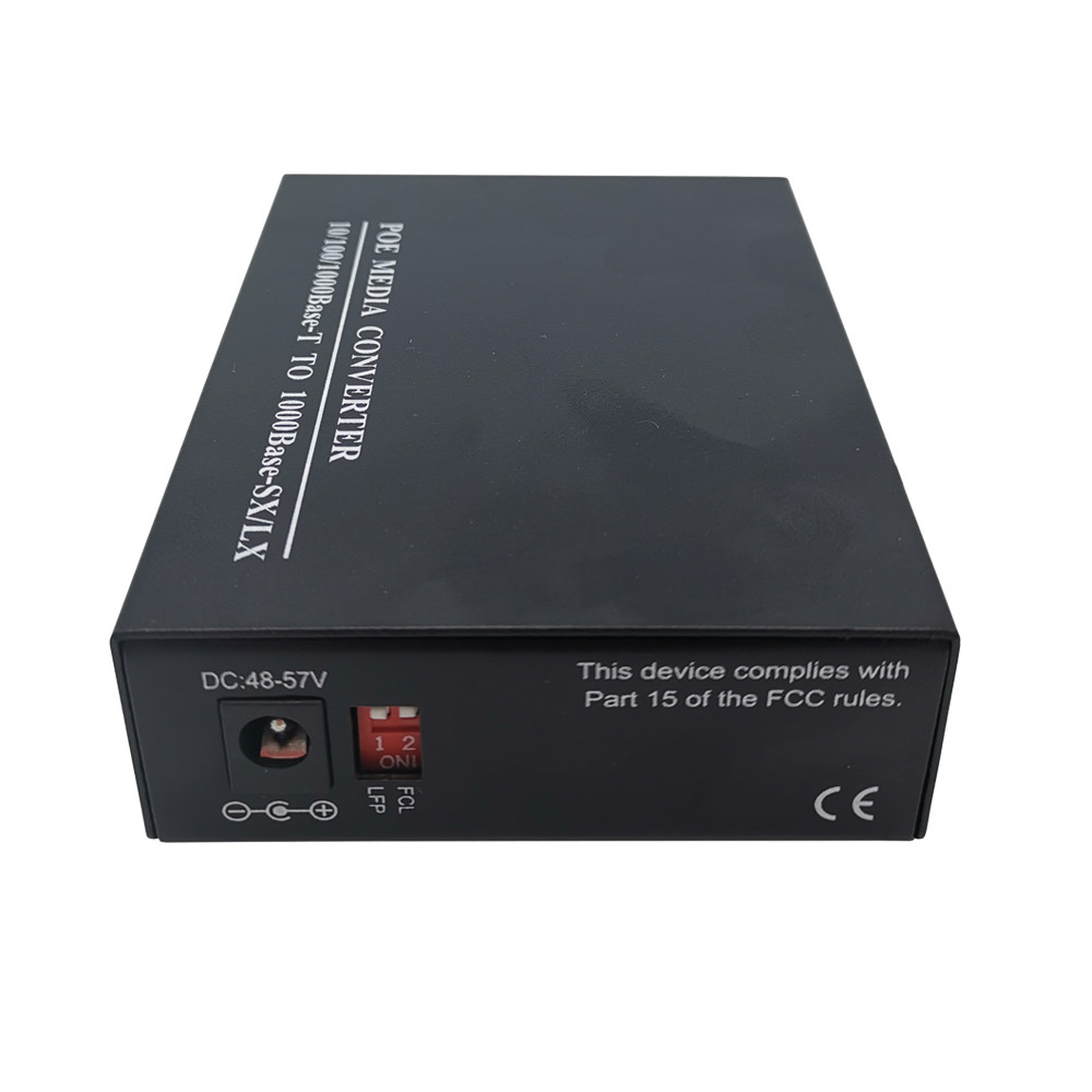 Gigabit POE Media Converter 100/1000M SFP to 10/100/1000M RJ45 LFP FCL POE Media Converter