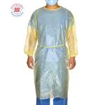 Non Woven Pp Pe Coated Yellow Disposable Surgical Gown For Doctors