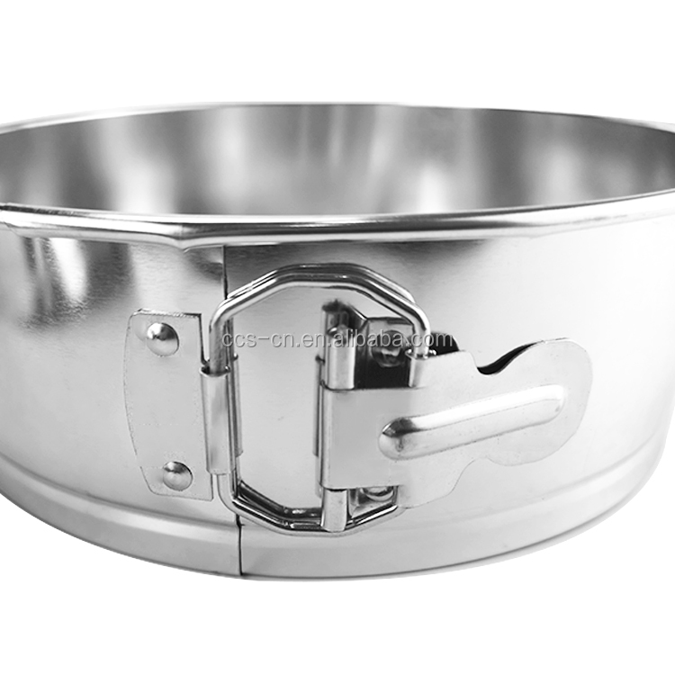 round cake pans for baking removable bottom cake molds bakeware TIN cake baking pans with lock springform pan