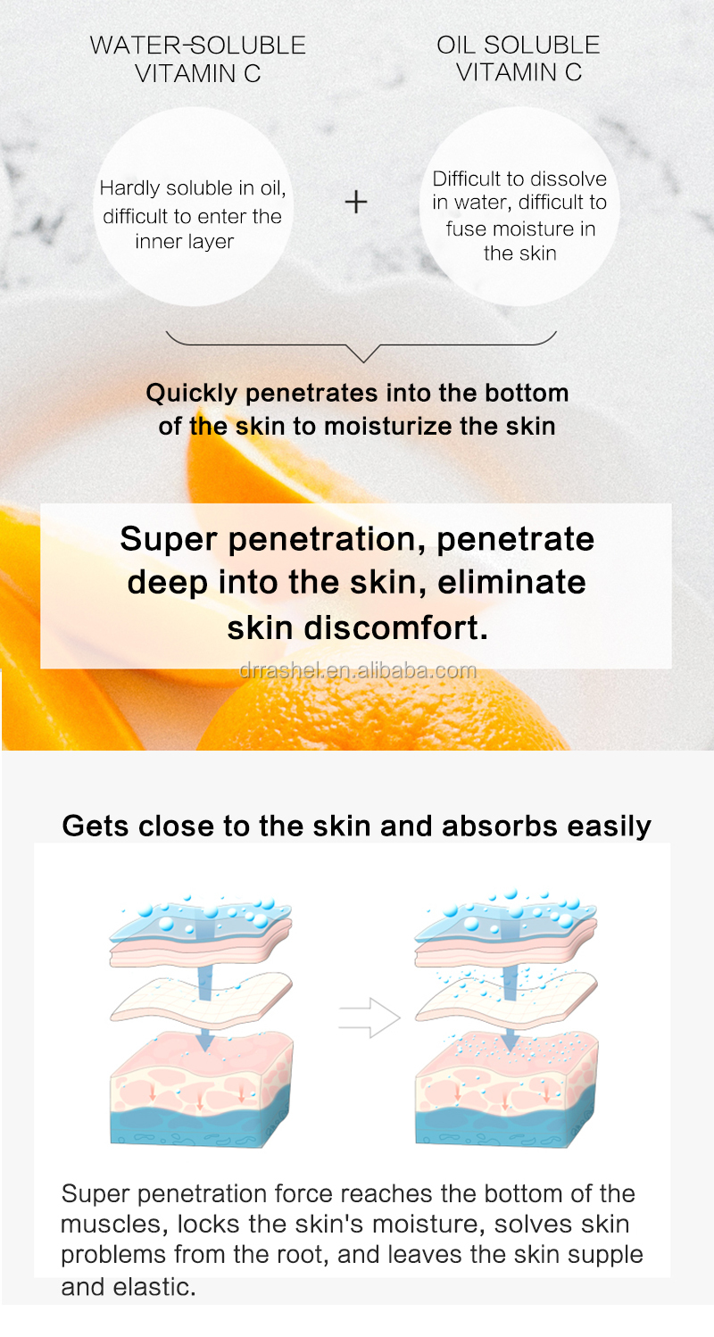 Popular DR RASHEL Vitamin C Brightening Face Cream Day Cream and Night Cream