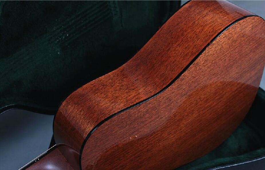 Custom D18 all massive solid mahogany sides and back acoustic guitar
