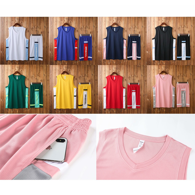 New Design Polyester Material Uniforms Quick-drying Youth Basketball Uniforms
