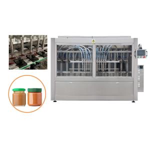 China Npack Automatic Multi Head Liquid Food Thick Paste peanut butter jar filling machine on sale