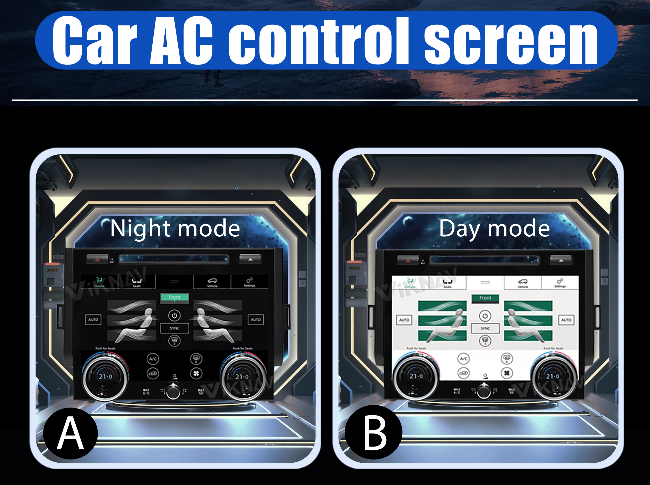 Android 13.0 head unit For Land Rover Range Rover Sport L494 2013-2017 touch screen climate control car stereo with AC
