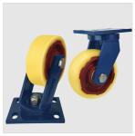 1000kg High Load Heavy Duty Red Iron Core Nylon Castor Wheel with Roller Bearing
