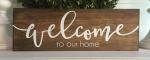 Dust Proof Wooden Wall Plaques , Personalized Wood Welcome Signs For Home
