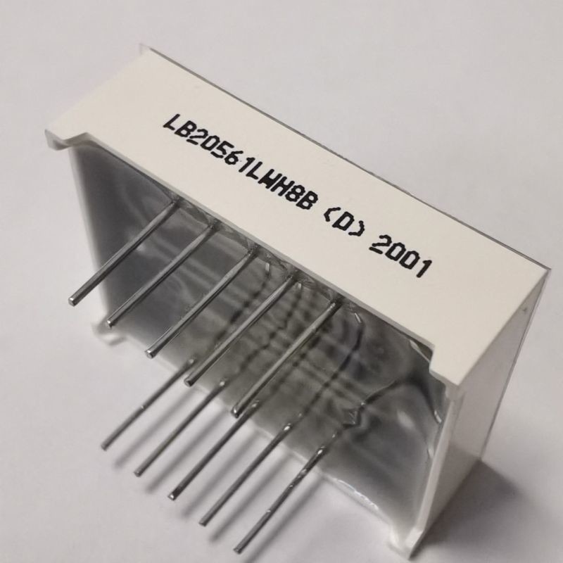 Common Cathode 7 Segment LED Display Dual Digit 14.2mm White Color