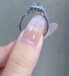 Engagement / Wedding Lab Grown Diamond Jewelry Blue Round 2 Carat Man Made