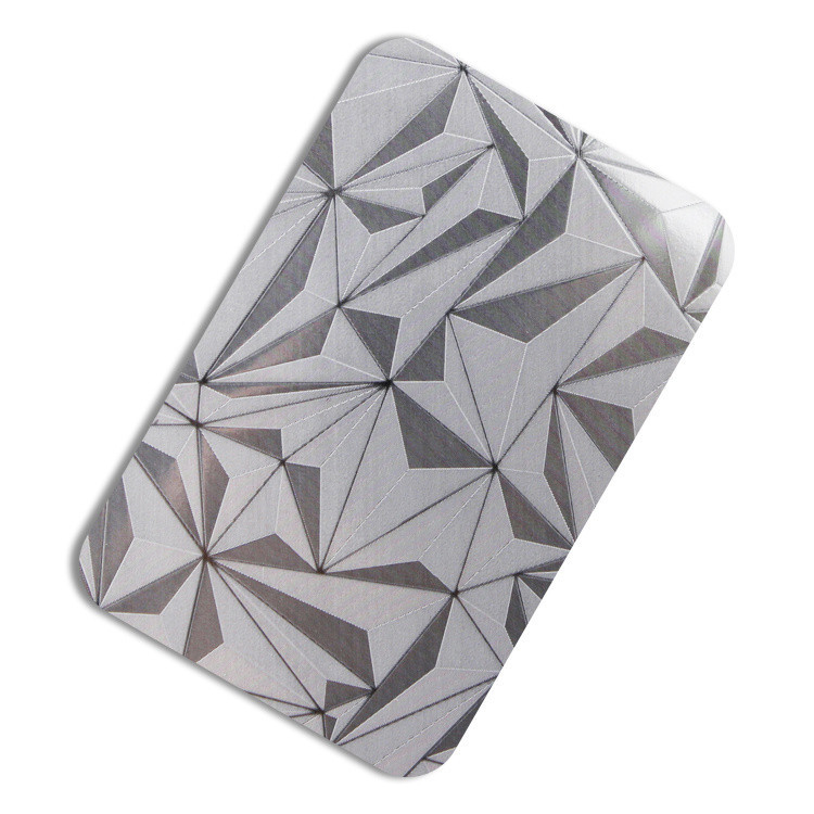 Diamond Embossed Stainless Steel Sheet Custom Cut 3mm Thickness