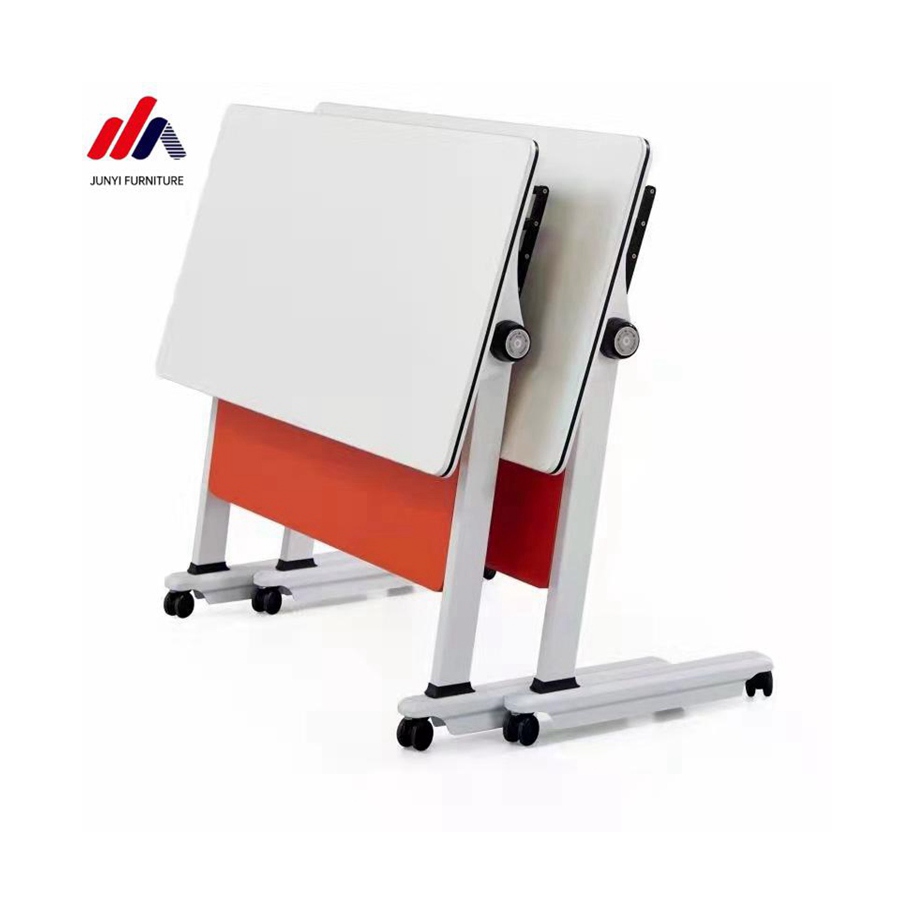 Foldable Conference Room Table Stand Workstation Desk with E1 MDF/MFC Melamine Board