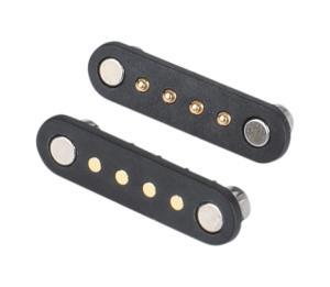 Quality 4p Magnetic Pogo Pin Through Holes Spring Loaded Connectors Waterproof Connections wholesale