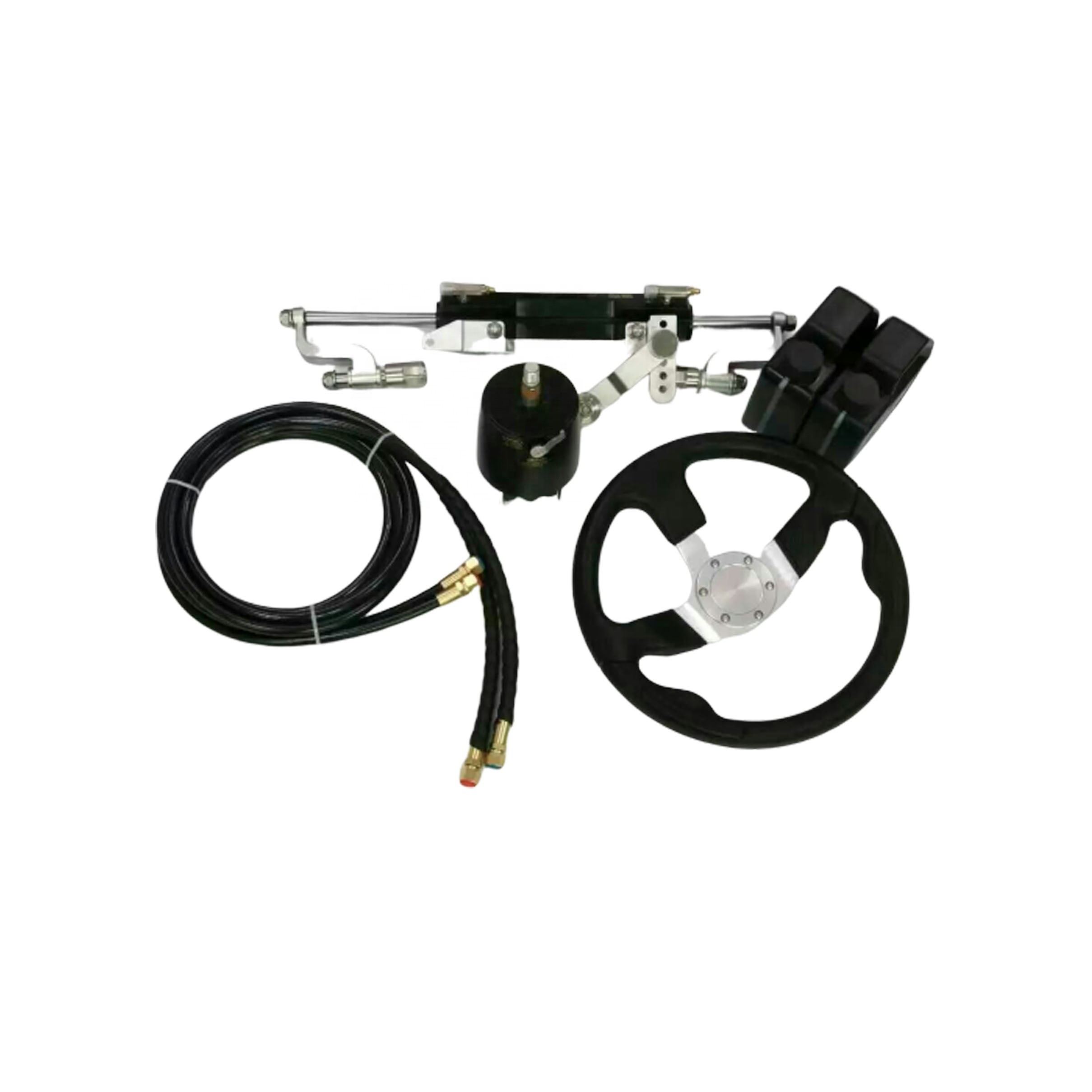 150HP Hydraulic Boat Outboard Steering Marine Steering System Kit Cylinder Helm For Yacht