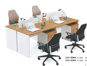Quality modern 4-seat office staff workstation furniture in warehouse in Foshan wholesale