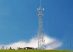 High Wind Speed Angle Steel Tower , Customized Height Electric Transmission