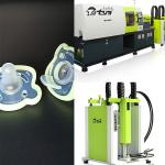 Baby Silicone Nipple Low Pressure Molding Machine , 2 Color High Speed Injection