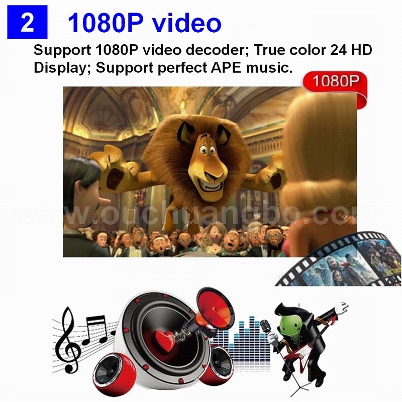 Ouchuangbo car radio dvd stereo Android 4.4 for SGMW Macro Light S with Quad Core 16G HD 1024*600 3g wifi bluetooth