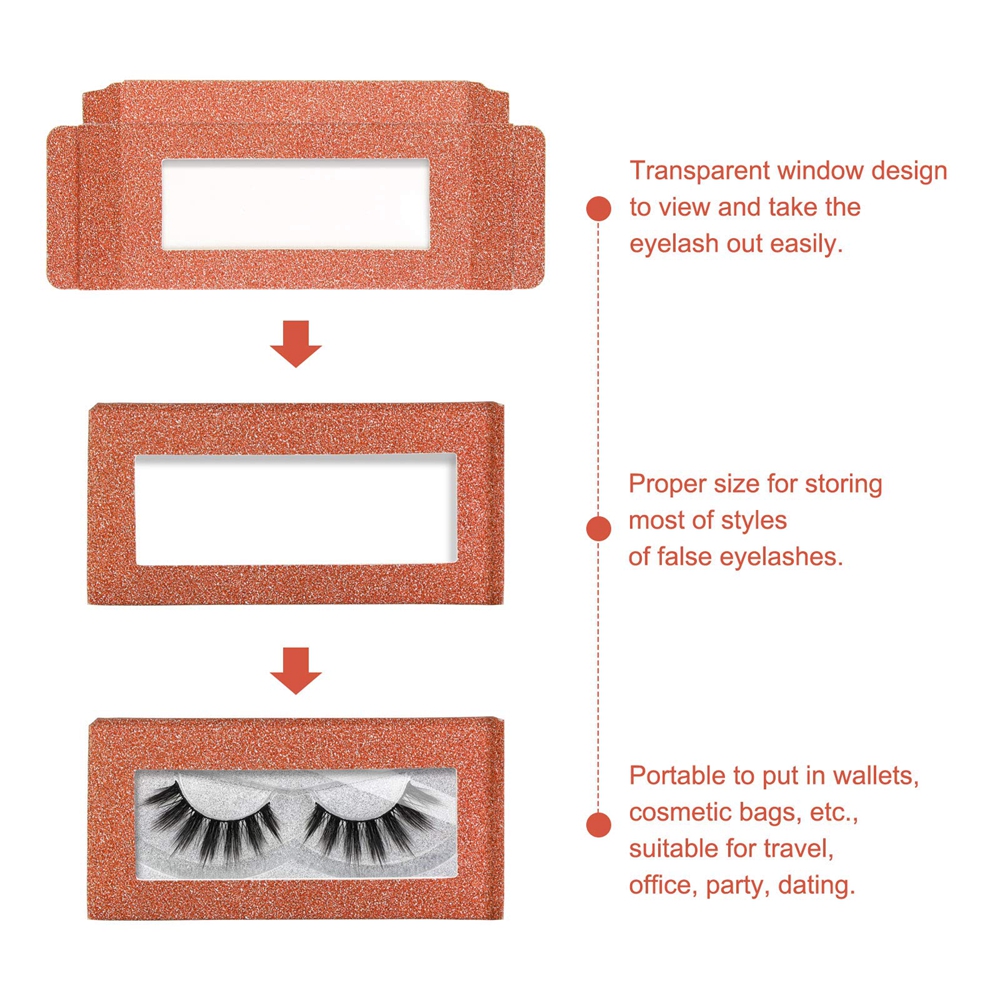 Custom Logo Cosmetic Eyelash Packaging Cardboard Paper Box For Eyelash With Materials